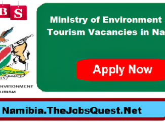 Ministry of Environment and Tourism Vacancies