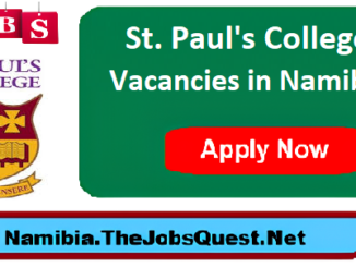 St. Paul's College Vacancies