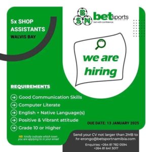 BetSport Namibia Vacancies