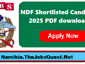 NDF Shortlisted Candidates 2025 PDF download