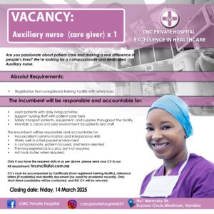CMC Private Hospital Vacancies