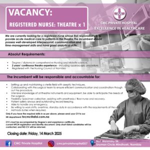 CMC Private Hospital Vacancies