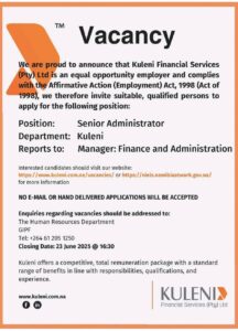 Kuleni Vacancies