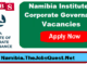 Namibia Institute of Corporate Governance Vacancies
