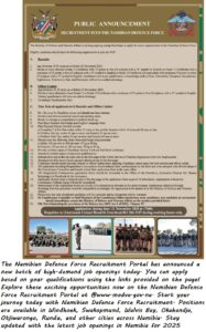 Namibian Defence Force Recruitment